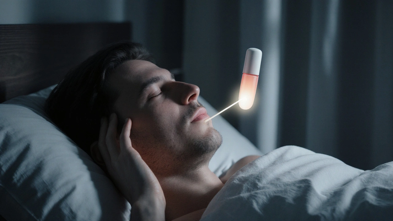 Člověk cítí tlak v zubech ráno, když se probudí, bez bolesti, ale s nepříjemným napětím.