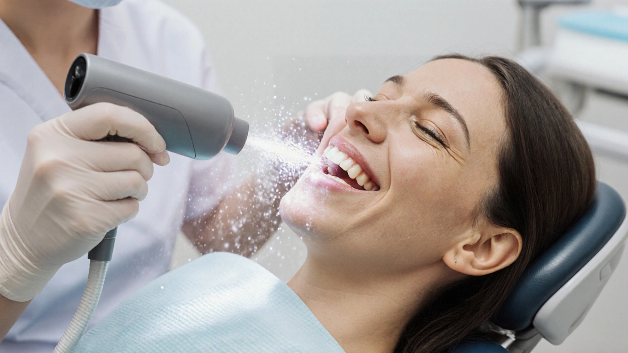 Pískování zubů: Účinný způsob, jak se zbavit zubního kamene