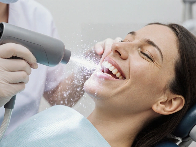 Pískování zubů: Účinný způsob, jak se zbavit zubního kamene