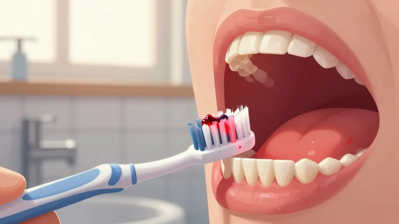 Štětec a nit odstraňují plak z mezizubních prostor a dásní.