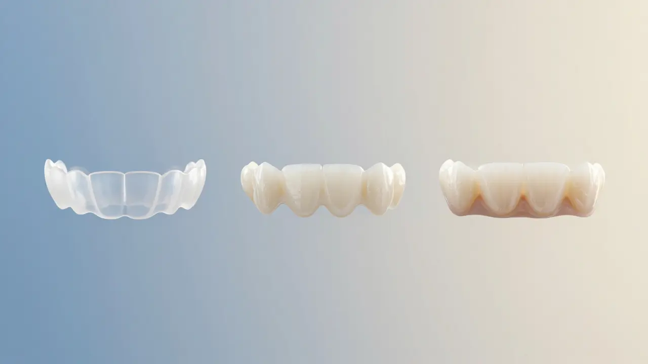 Tři různé metody úpravy vzhledu zubů vedle sebe