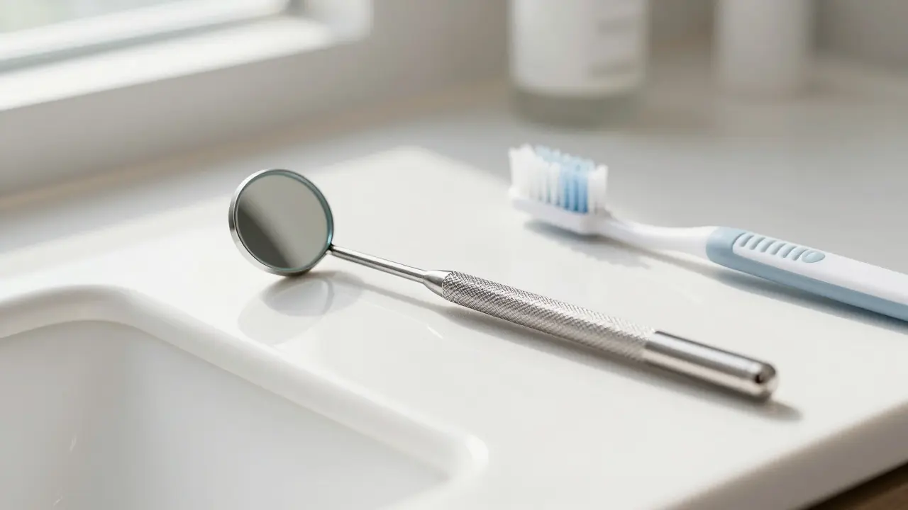Dentální zrcátko: Jak si správně prohlédnout ústní dutinu doma
