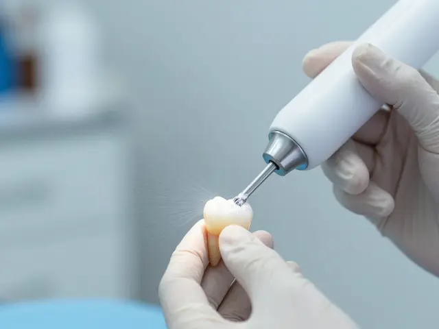 Co je pískování zubů? Vysvětlení metody, rizika a bezpečné alternativy