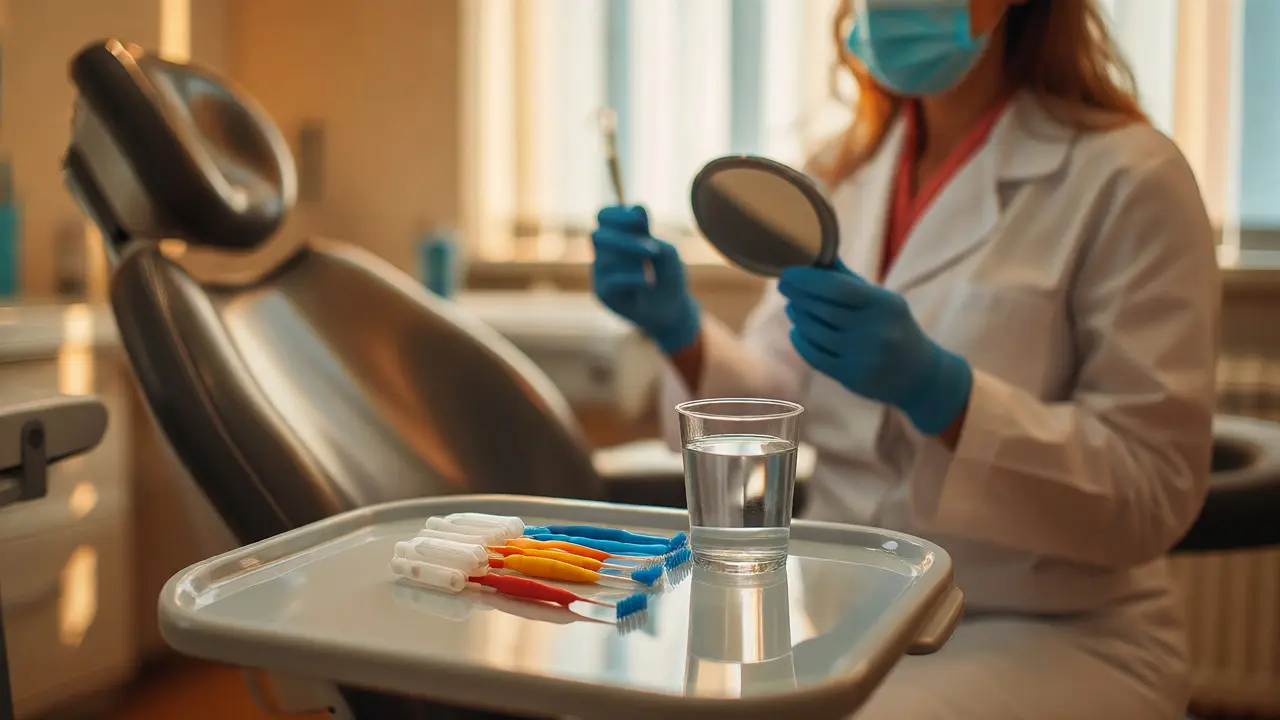 Dentální pomůcky pro prevenci kazu a klidná atmosféra ordinace