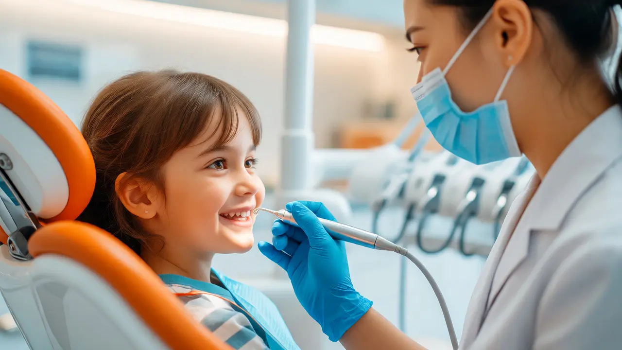 Dětská dentální hygiena s ultrazvukovým přístrojem